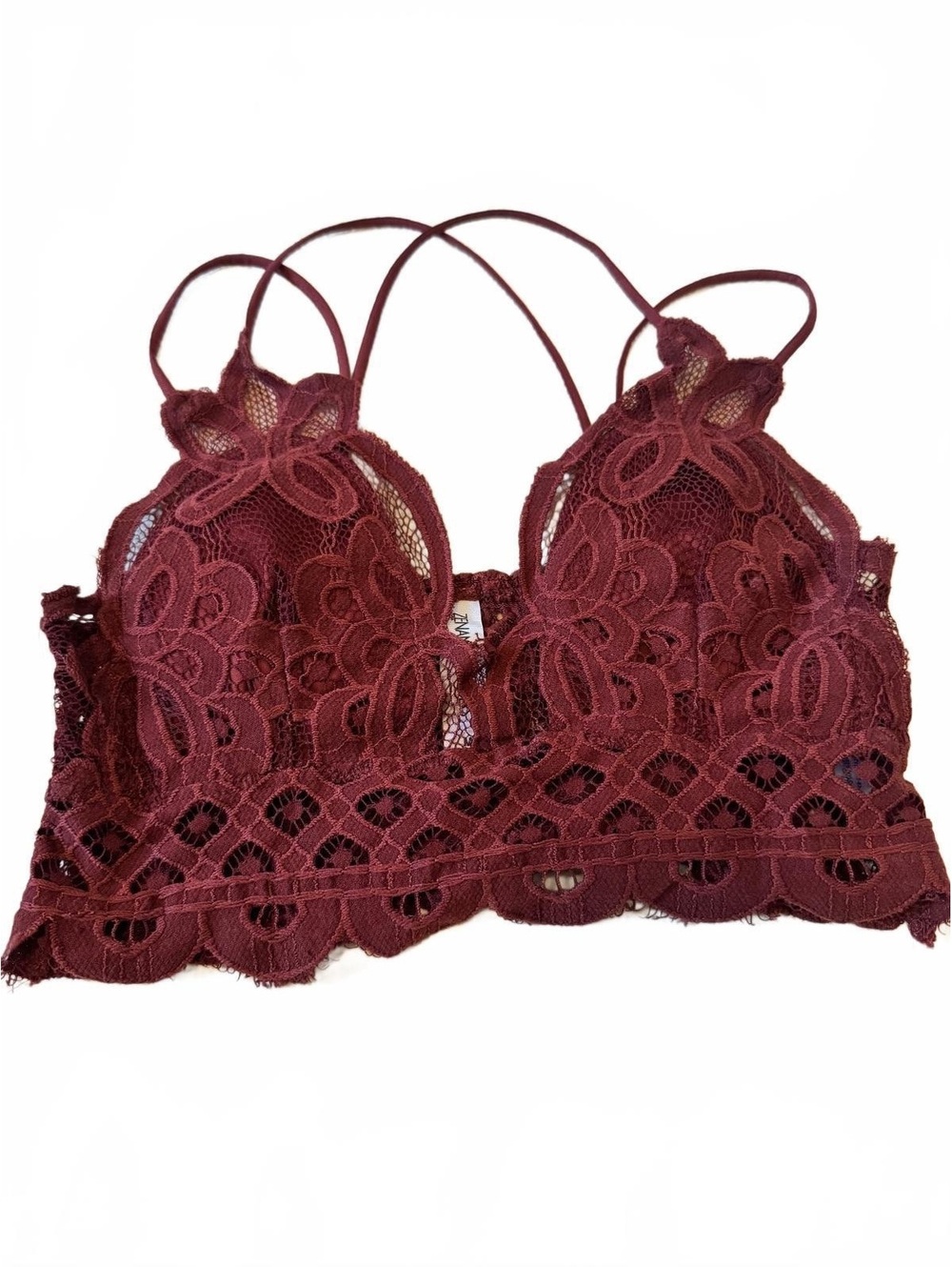 Zenana Outfitters dark red Bralette size medium